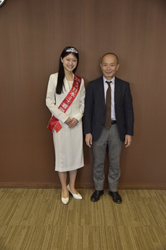 学長の記念写真